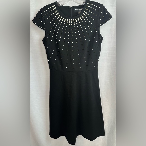 Karl Lagerfeld women’s dress, black size 2 - Picture 1 of 5